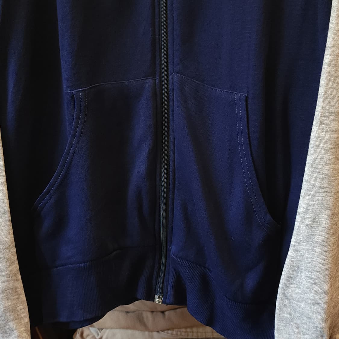 70s 빈티지 트레이닝 집업 자켓 블루 그레이 m 상품이미지8