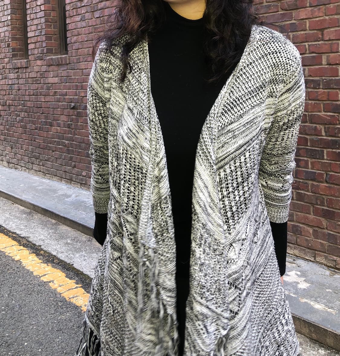 grunge shawl cardigan 상품이미지7