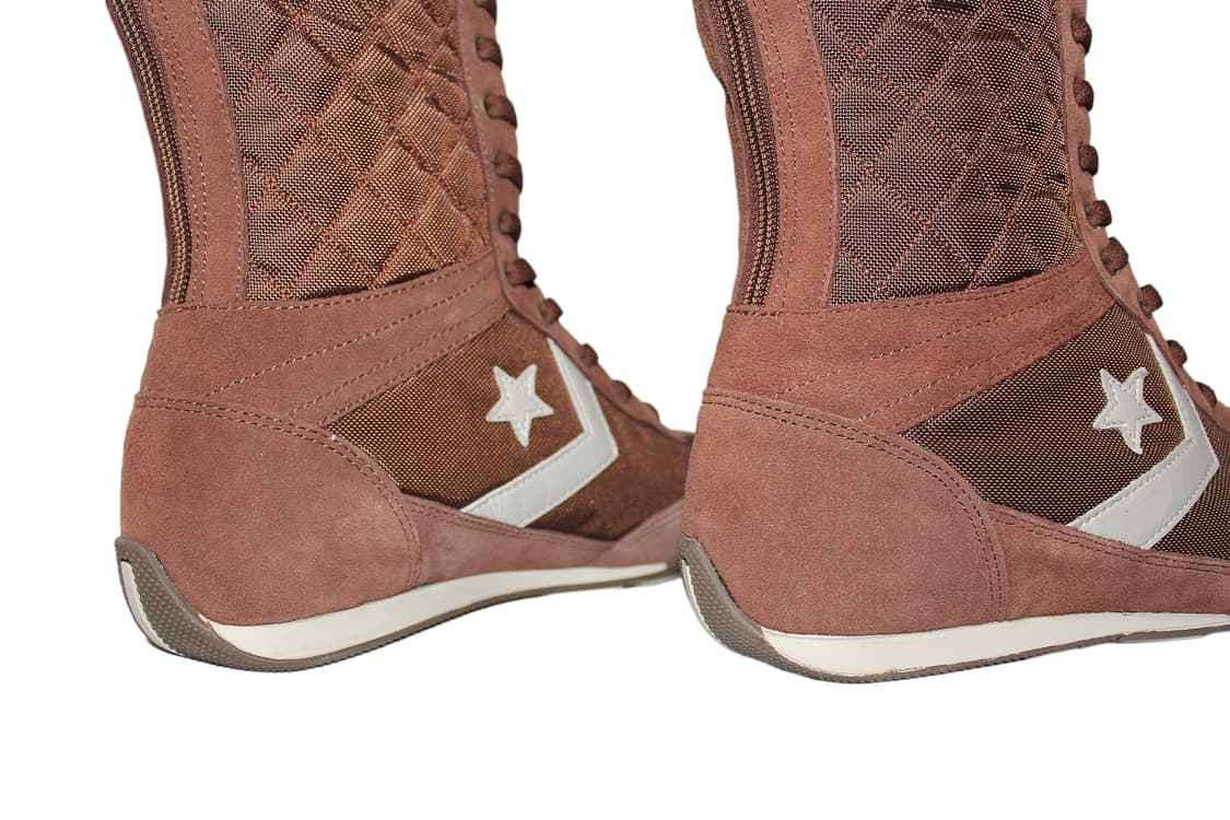 2000s Converse 컨버스 퍼 시어링 패널 롱 부츠 상품이미지6