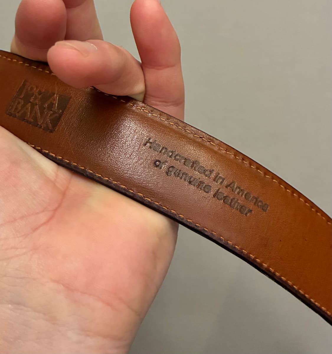 (33~36)90s USA 조셉아서뱅크 카우하이드 클래식 레더 가죽벨트 상품이미지8