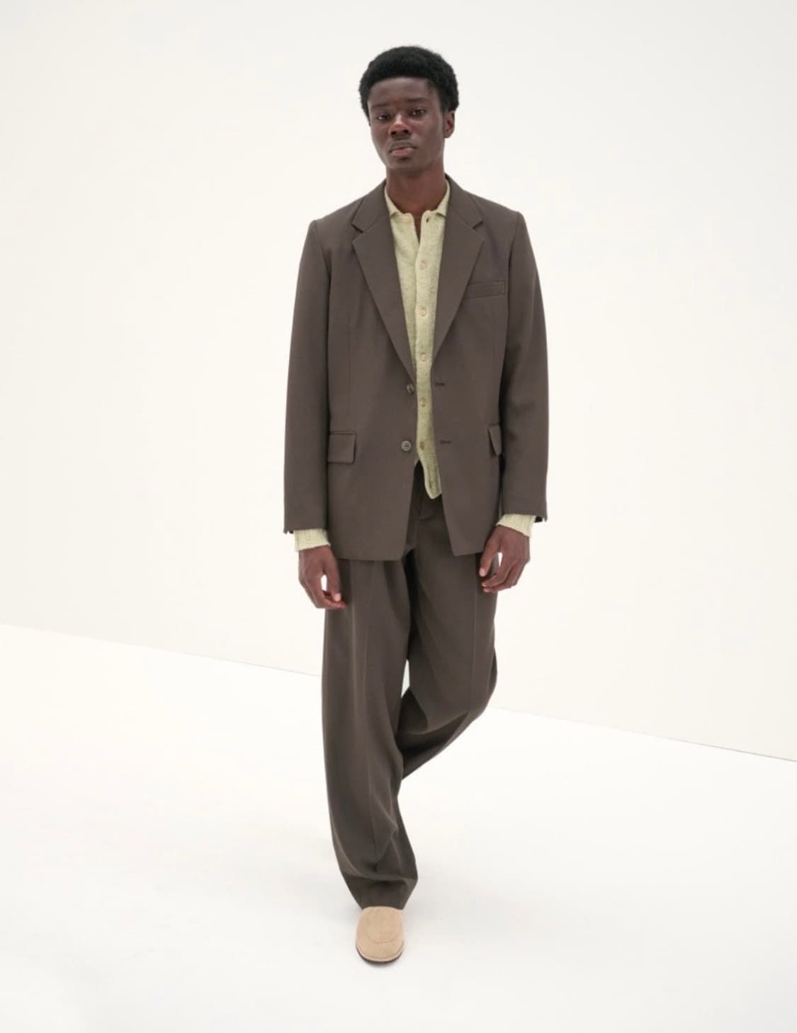 25ss 오라리 울맥스 개버딘 다크브라운 4/4 상품이미지2