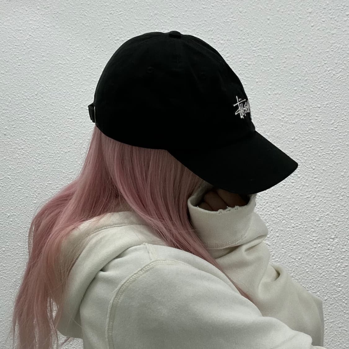 스투시 미니로고 블랙 볼캡 상품이미지3