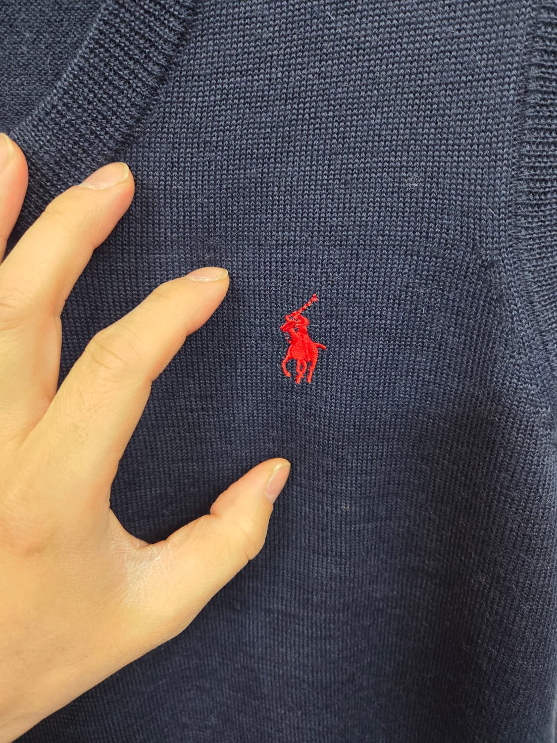 폴로랄프로렌 니트 조끼 다크네이비 Lg 상품이미지4