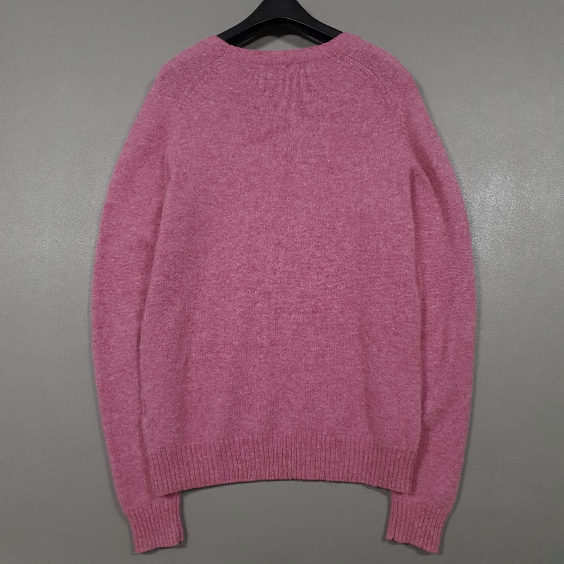 여성 M) 유니클로 울마크 퓨어 뉴 울 니트 스웨터 핑크 55-66 상품이미지6