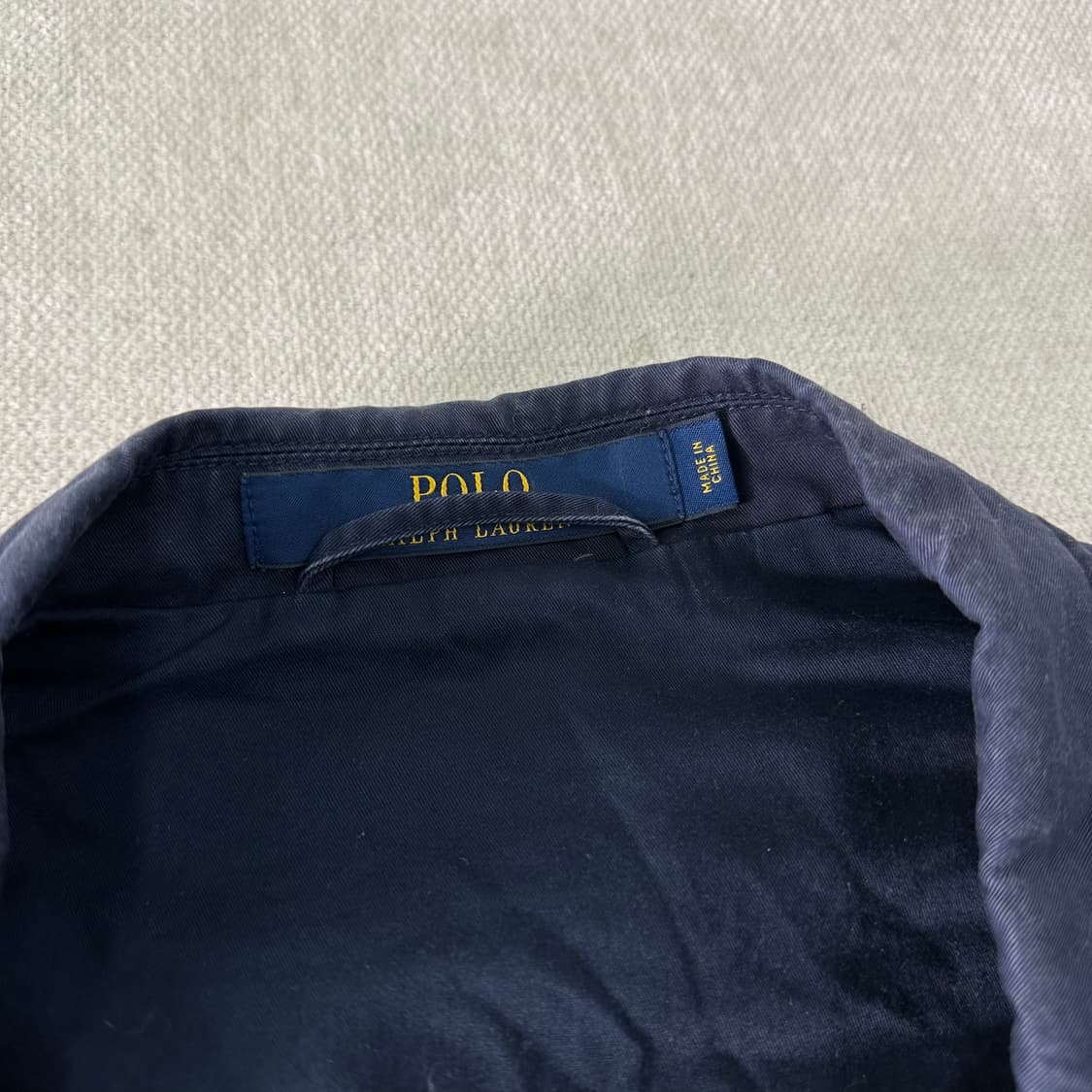 100 폴로랄프로렌 3버튼 코튼 네이비 블레이져 자켓 상품이미지2