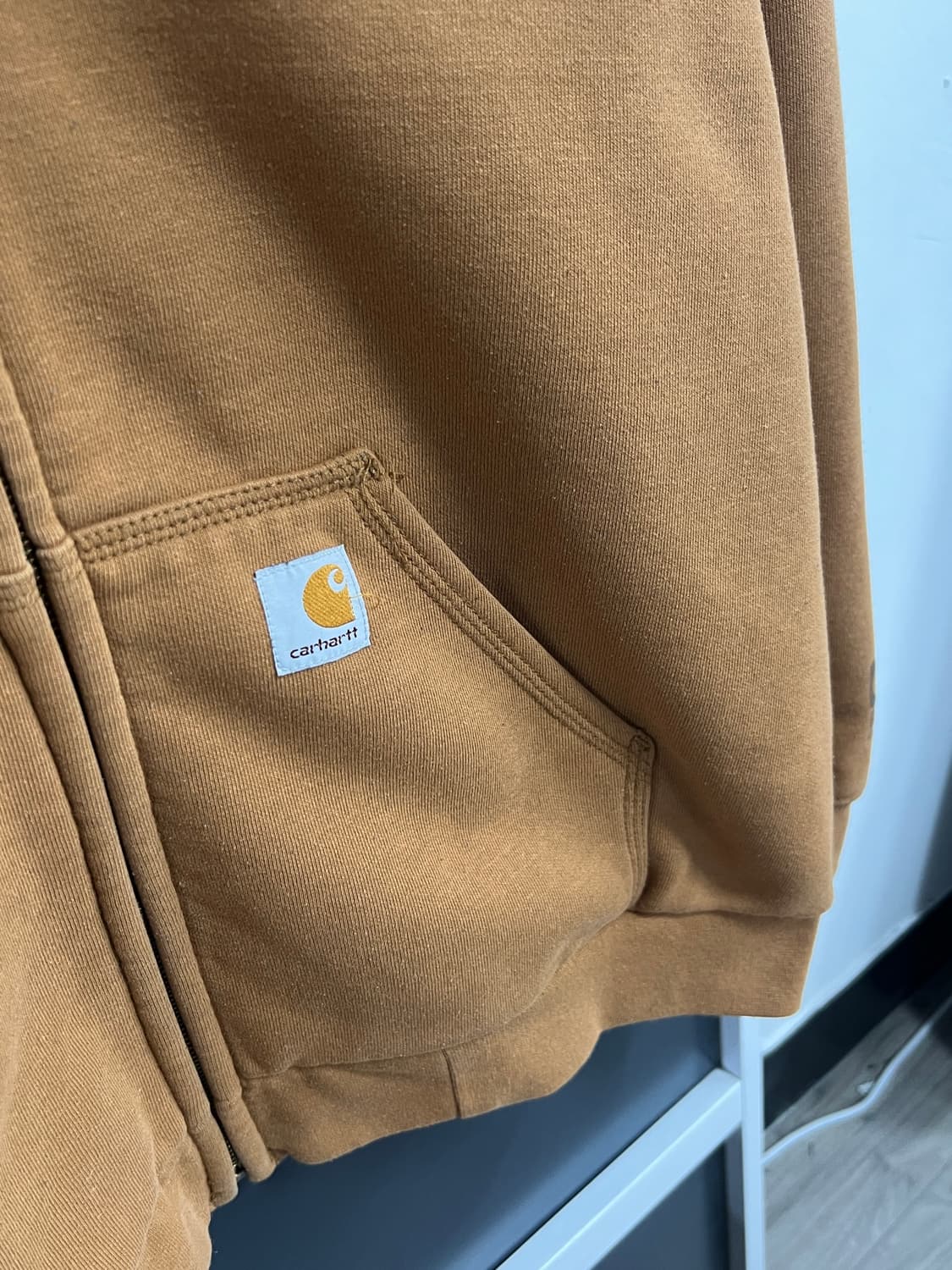 Carhartt 칼하트 레인 디펜더 브라운 된장 후드집업  상품이미지4