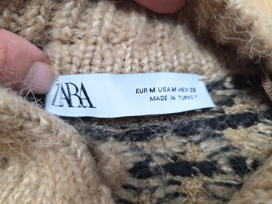 자라(ZARA) 퀼티드 니트가디건 프리사이즈 새상품 상품이미지9