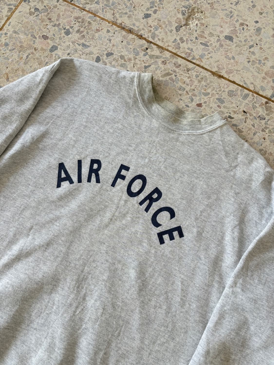 밀리터리 AIR FORCE 맨투맨 그레이 상품이미지5