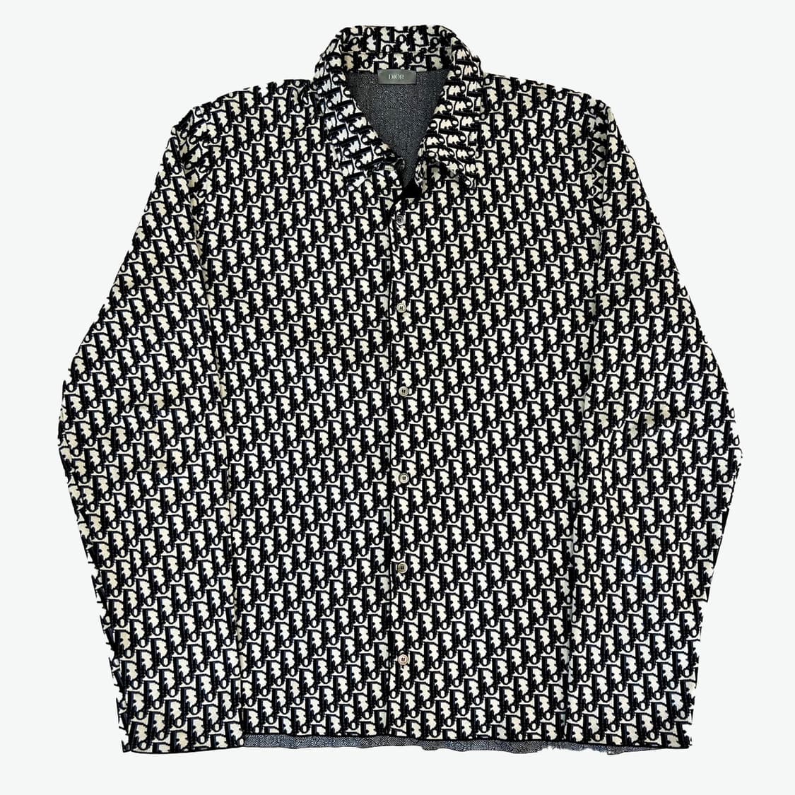 [XL] 디올 오블리크 니트 셔츠 자켓 상품이미지4