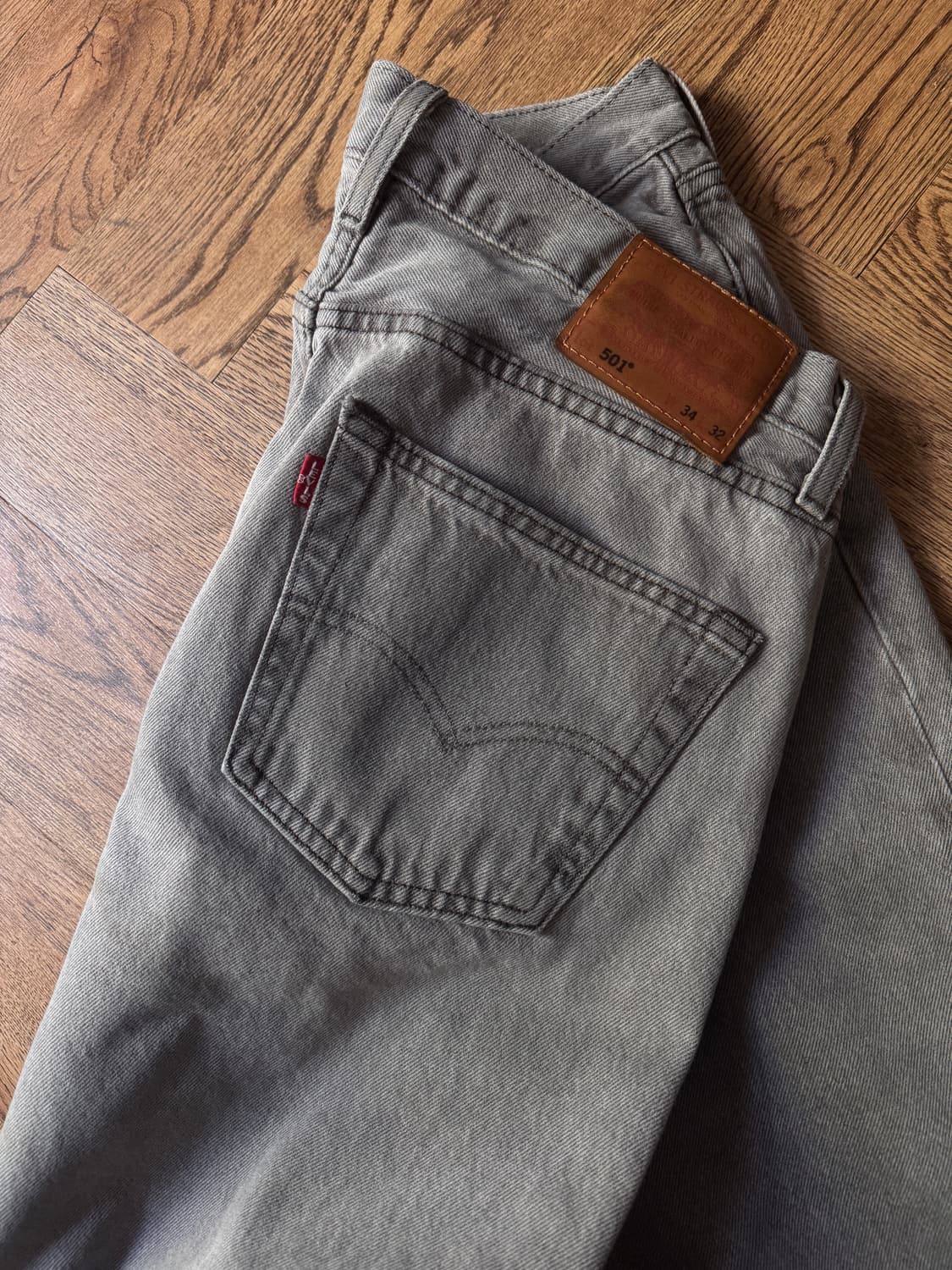 [34]리바이스 프리미엄 501 빅E 그레이 데님 팬츠 상품이미지5
