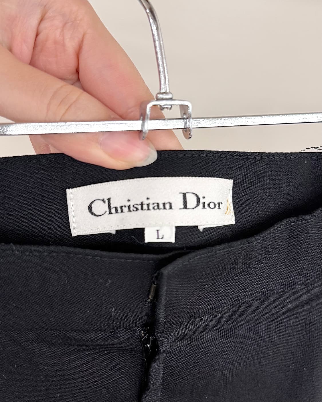 크리스찬 디올 블랙 핀턱 미디 스커트 상품이미지7
