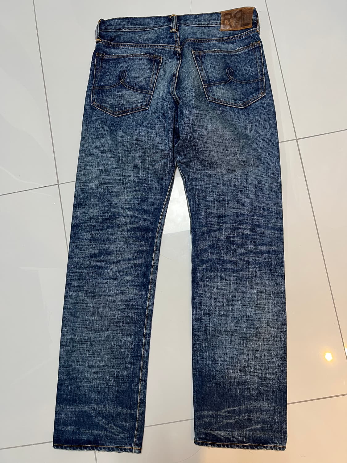 택포30)RRL 더블알엘 스트레이트 핏 힐스뷰 셀비지 데님팬츠 31x30 상품이미지2