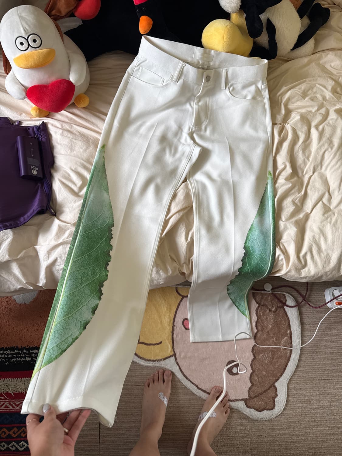 친다운 나뭇잎팬츠 상품이미지6