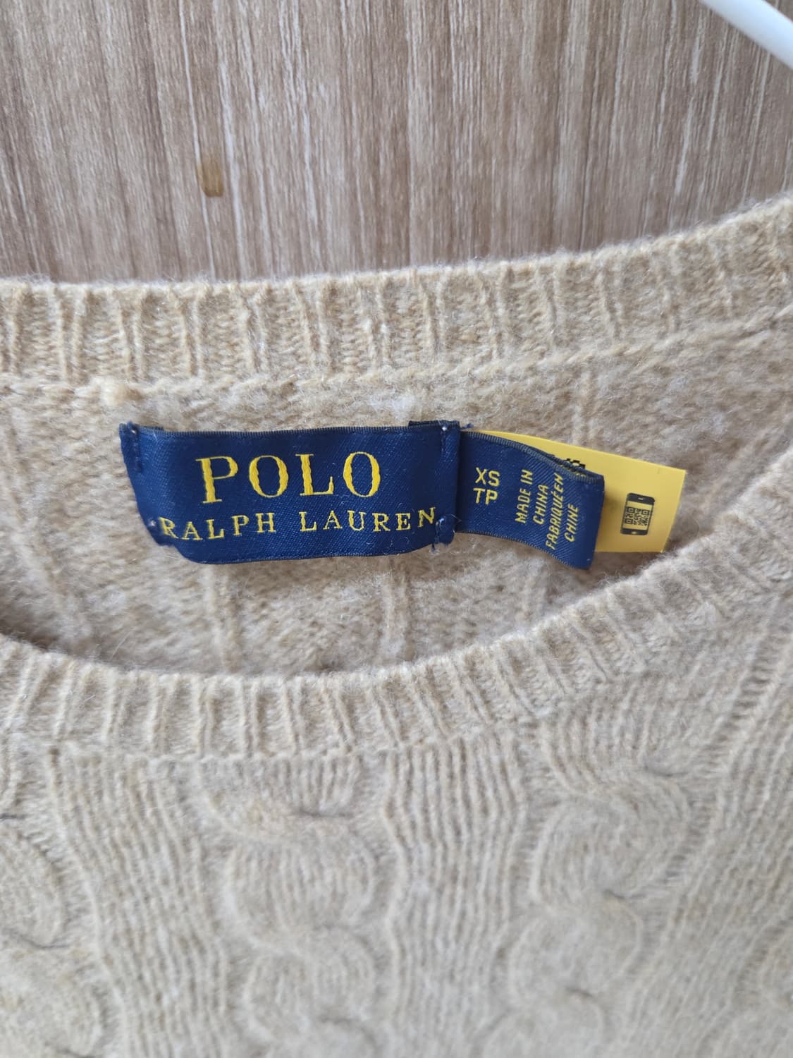폴로 qr 꽈배기 캐시미어 니트 xs 상품이미지3