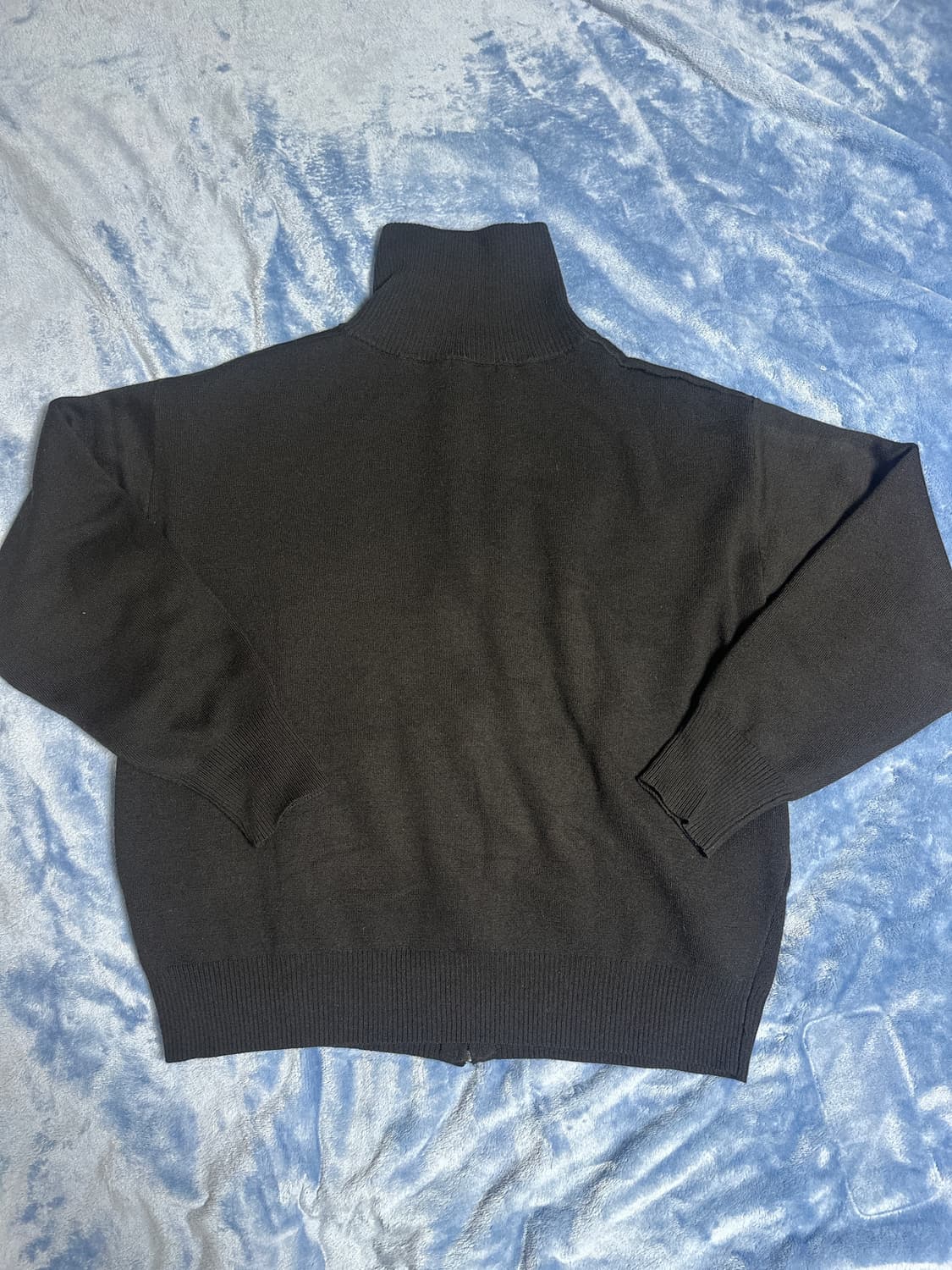 유니클로 U 니트집업 블랙 xl 상품이미지2