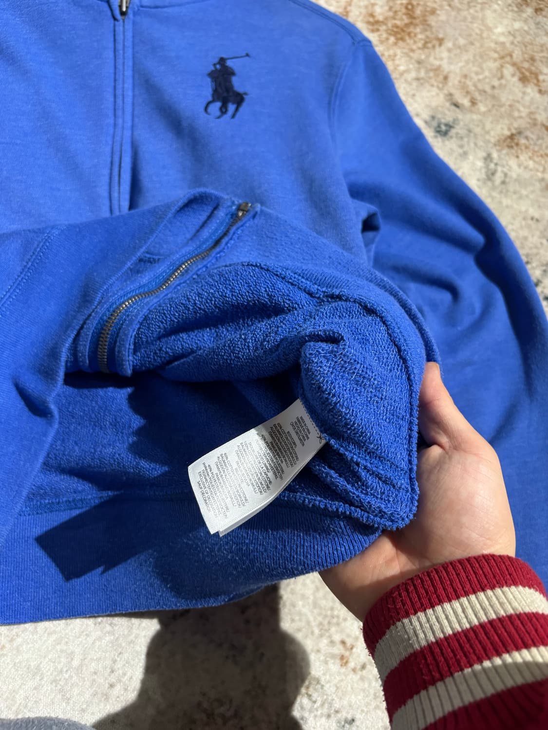 폴로 빅포니 블루 후드집업  상품이미지6