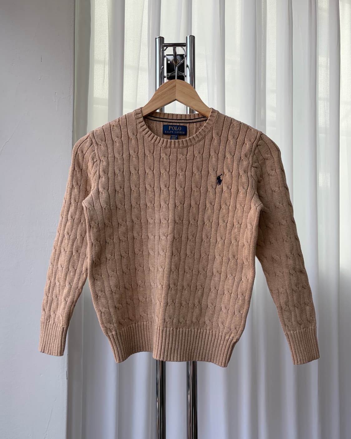 [XS]폴로 랄프로렌 꽈배기 케이블 니트 beige 상품이미지2