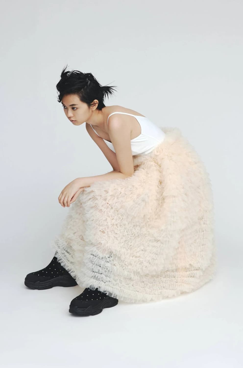 Bibiy 달렌 슈슈 스커트 아이보리 상품이미지1