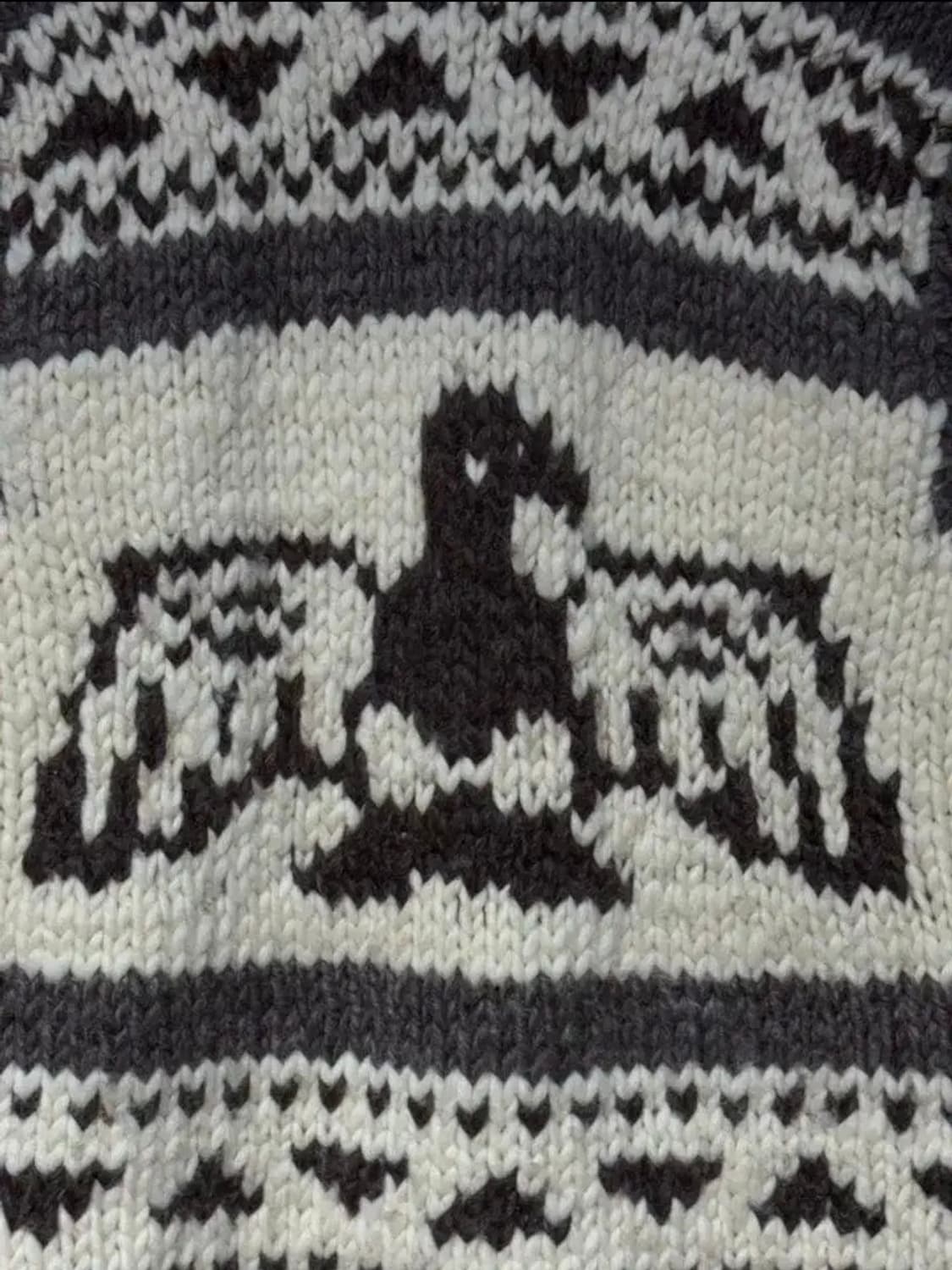 캐나다 코위찬 양털 스웨터 베스트 상품이미지10