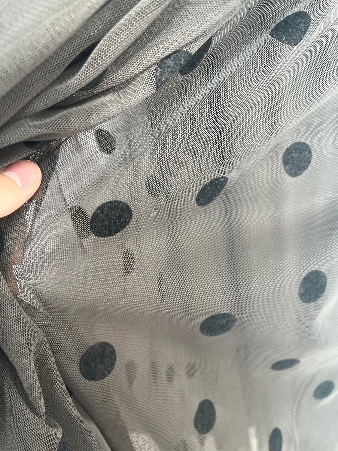 도트 샤 스커트 상품이미지4