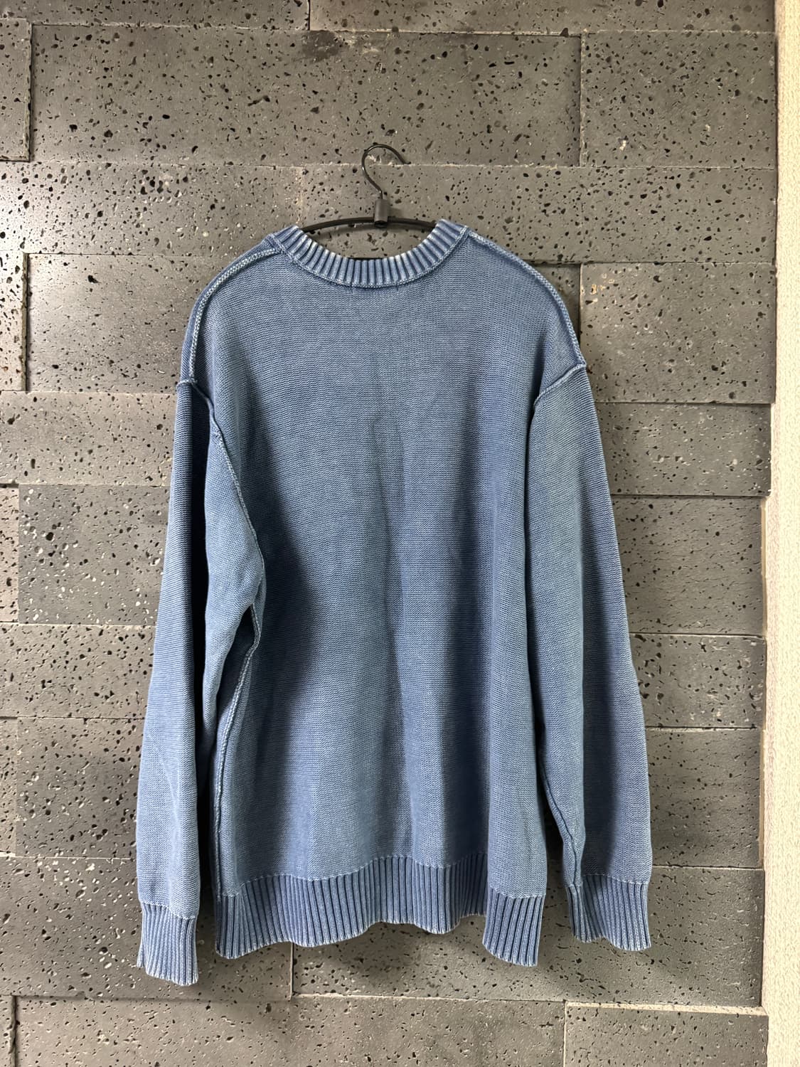 GU 워시드 크루넥 스웨터 상품이미지2