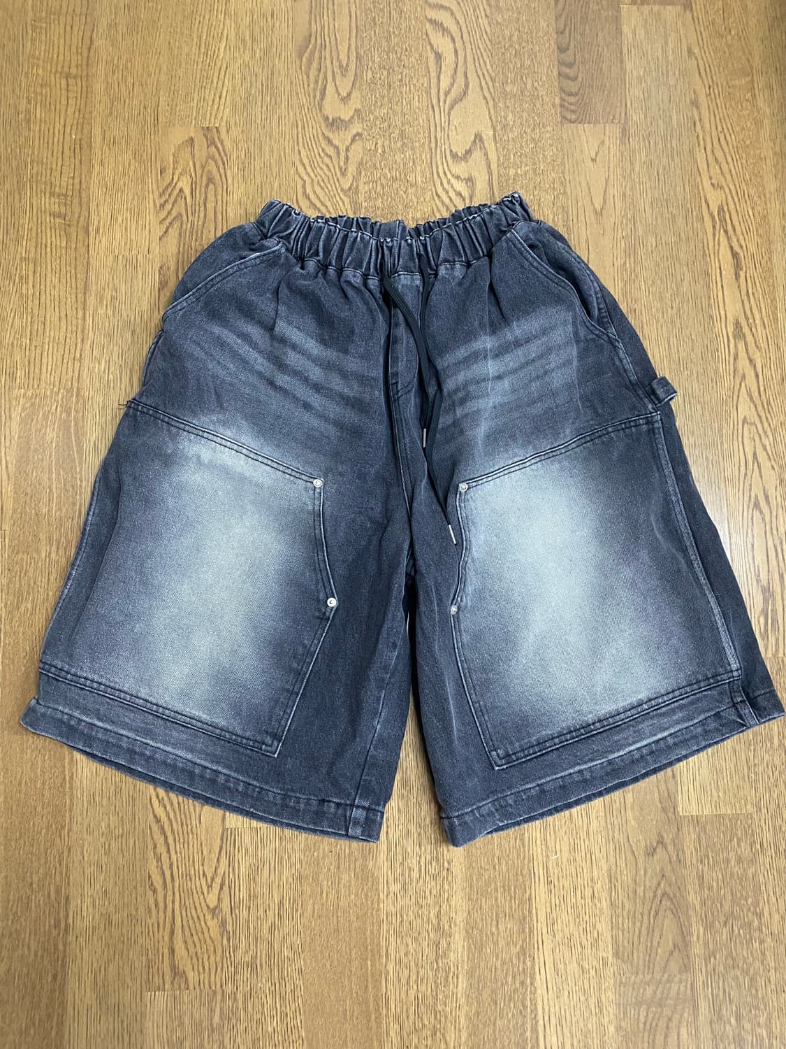 더블니 데님 버뮤다 팬츠 상품이미지4