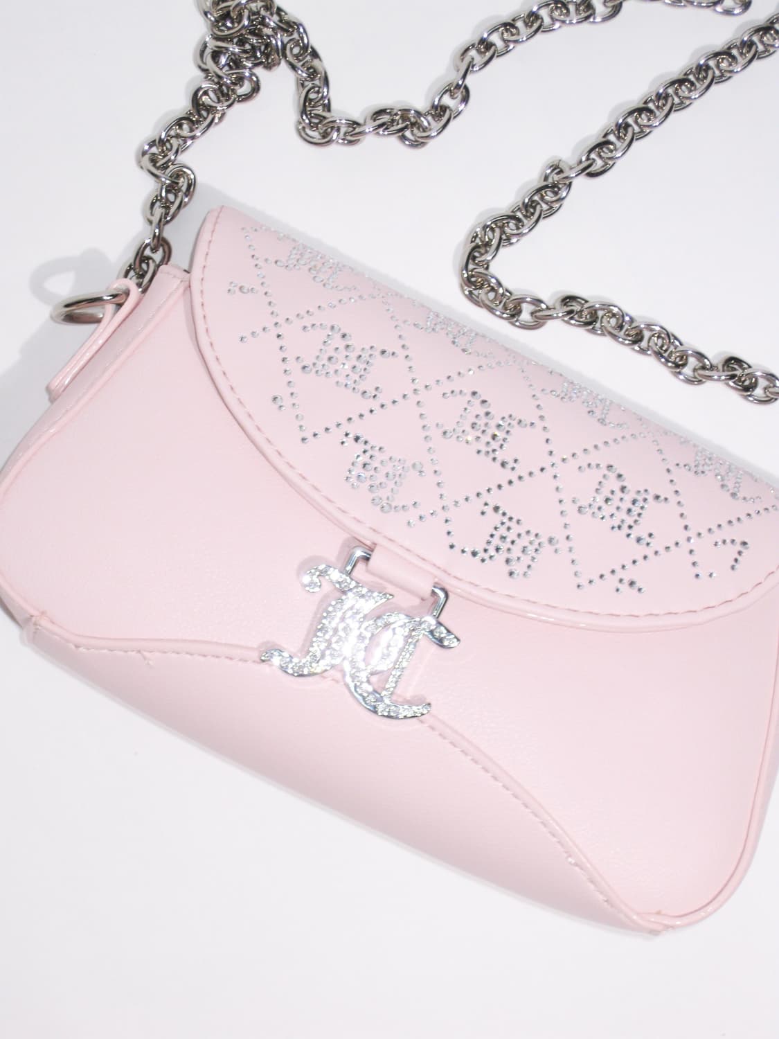 쥬시 꾸뛰르 베이비핑크 갸루 체인 숄더백 상품이미지1