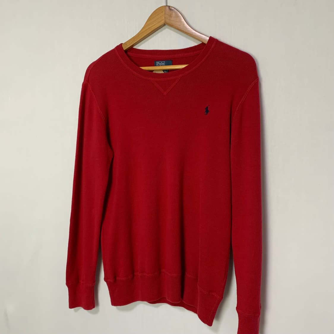 폴로 랄프로렌 빈티지 긴팔 니트 맨투맨 레드 XL 여성 남성 M-L 상품이미지3