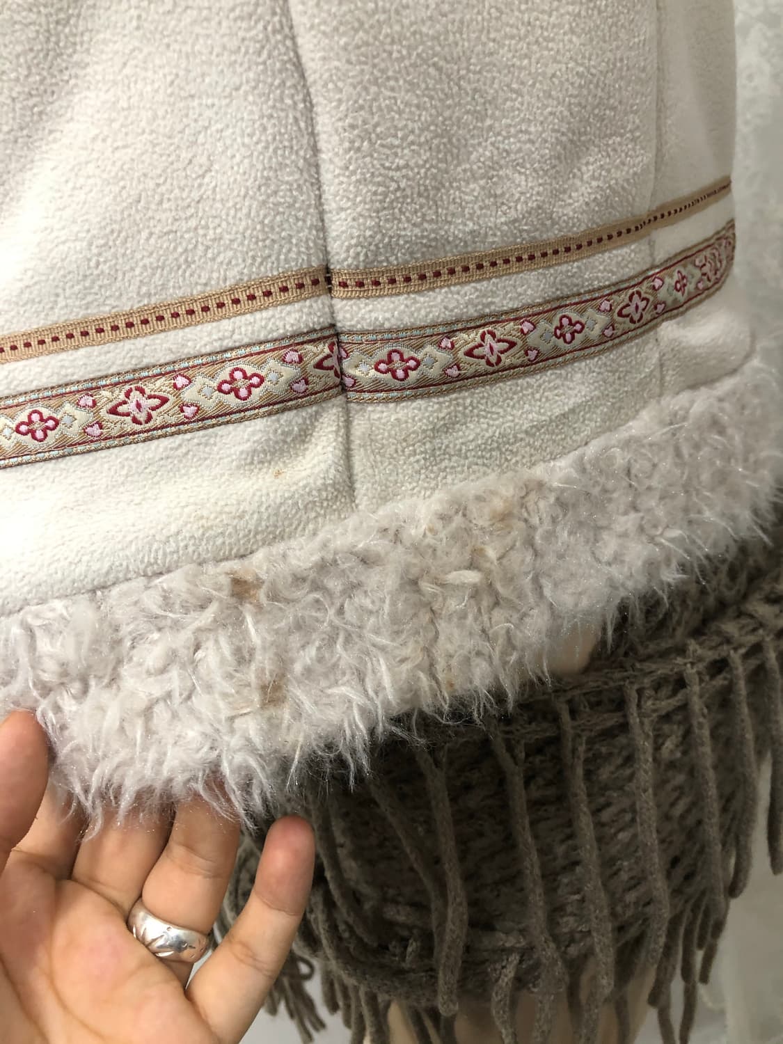 bohemian pattern fur vest 상품이미지4