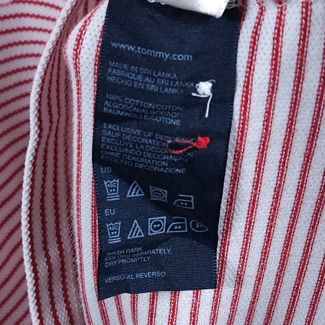 105)TOMMY 타미힐피거 스트라이프 카라티 상품이미지4