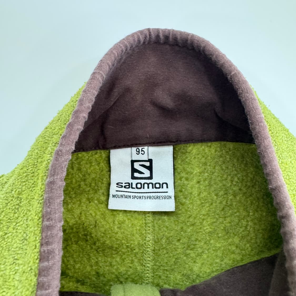 Salomon 살로몬 그린 브라운 플리스 집업  상품이미지5