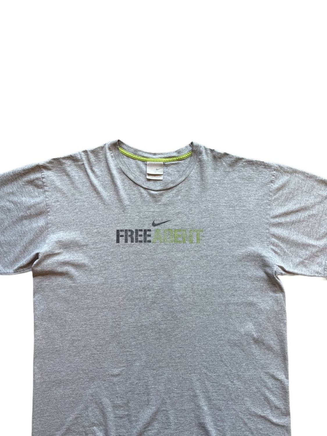 Mid 00s 나이키 프리 에이전트 로고 티셔츠 상품이미지3