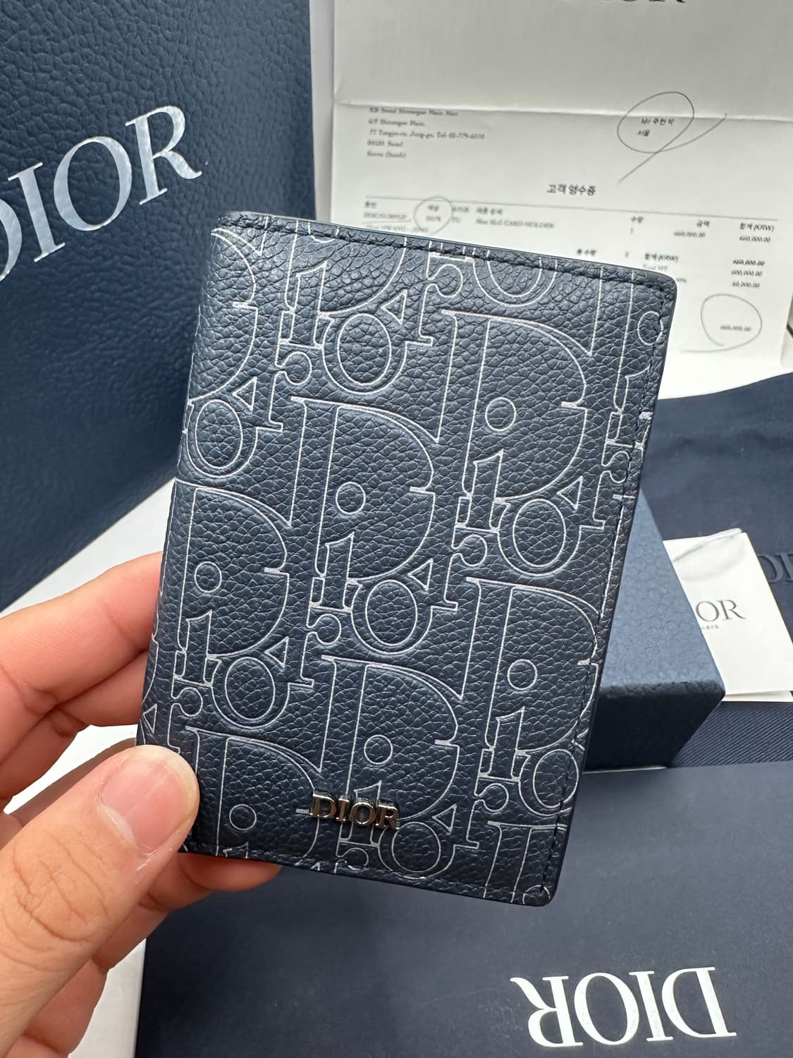 [A급/신형]디올 그래비티 버티컬 오거나이저 카드지갑 상품이미지1