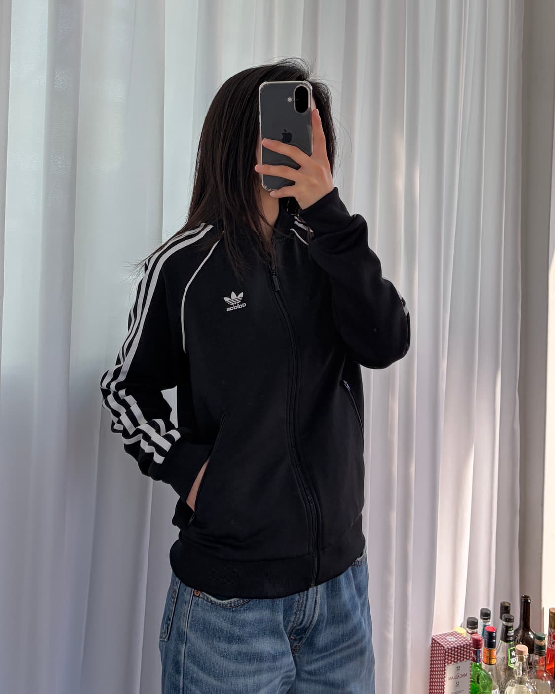 [XS]아디다스 트레포일 SST 블랙 트랙탑 져지 상품이미지2