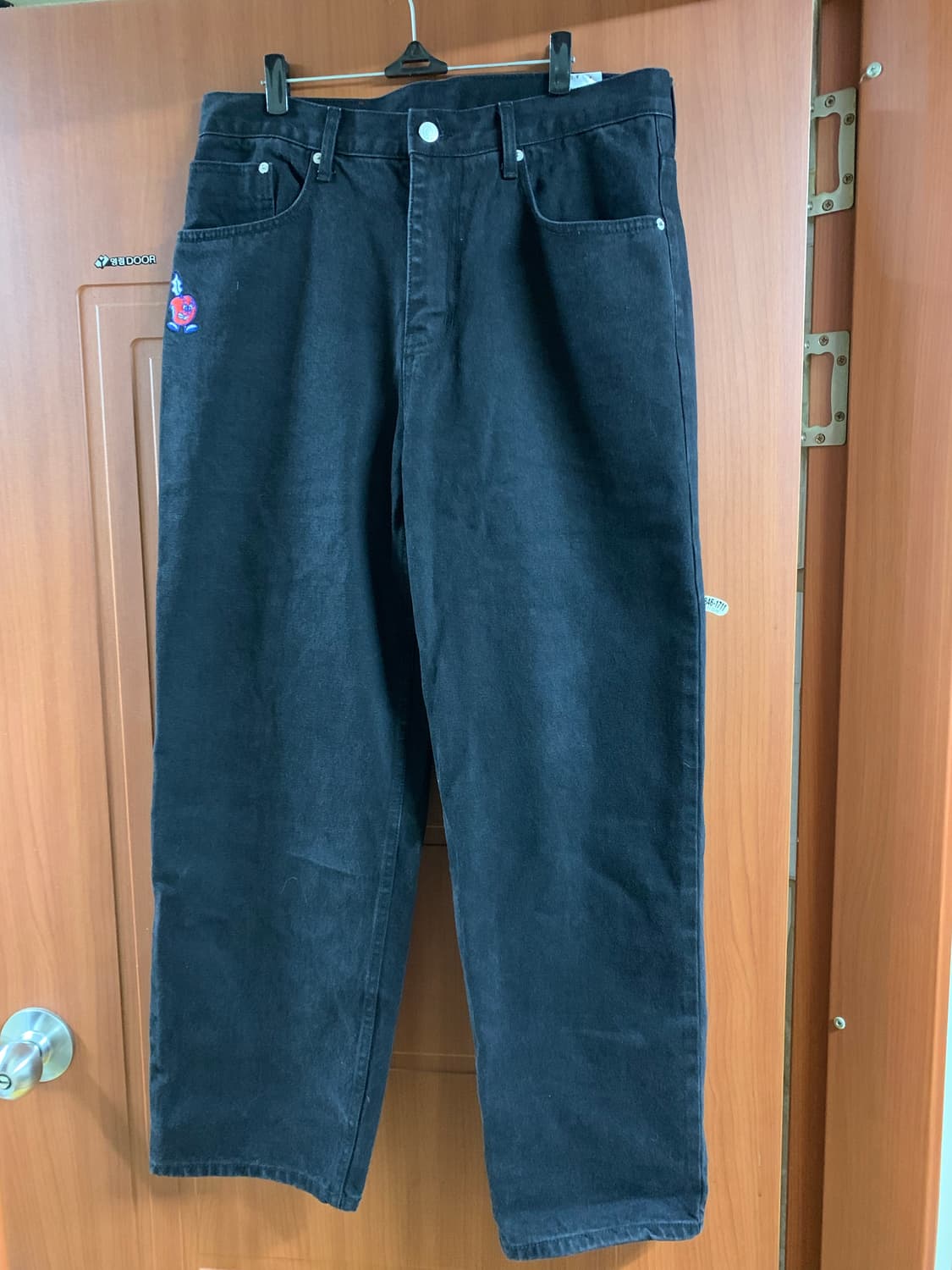 [L]위캔더스 애플 데님 블랙 상품이미지1