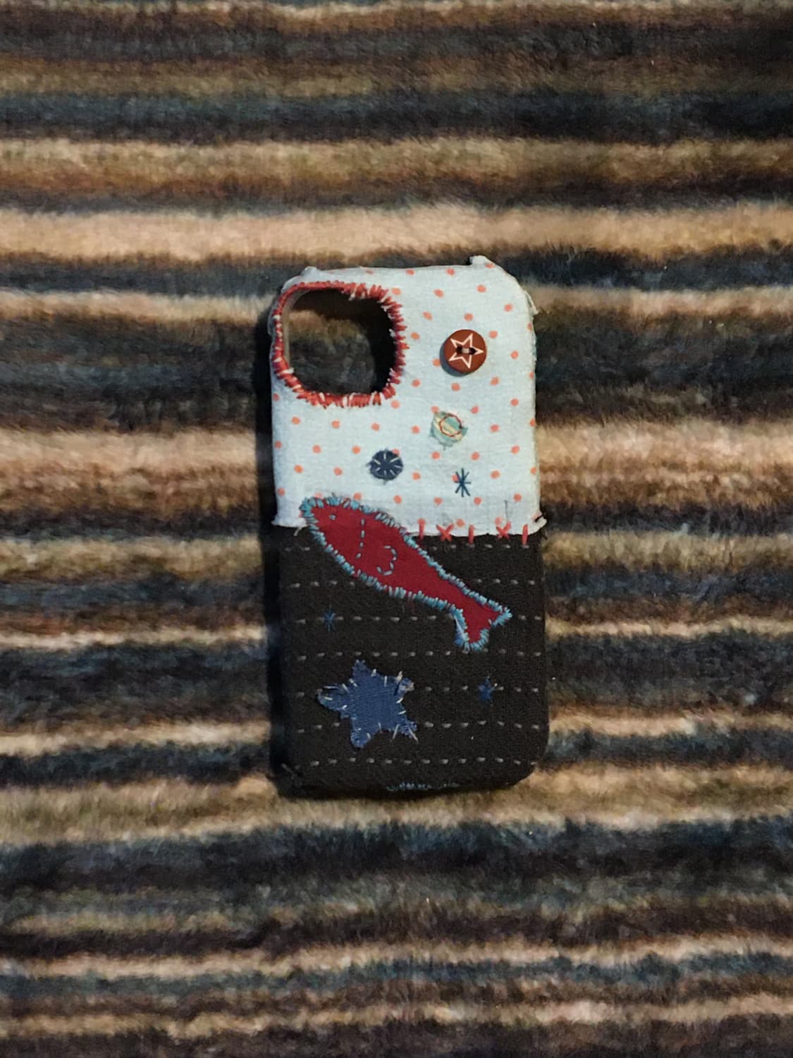 아이폰13mini 핸드메이드 케이스 fabric phone case 상품이미지1