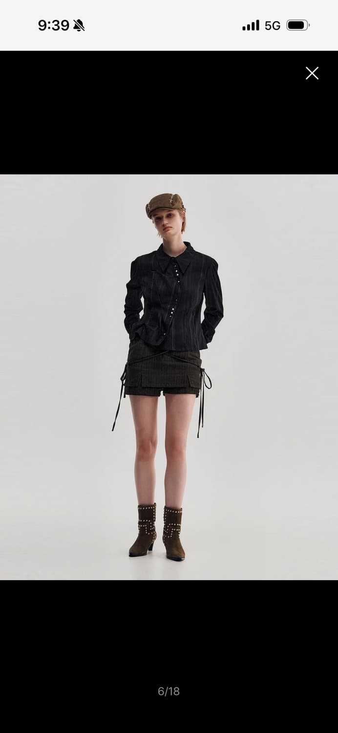 킴지수 Long Sleeve Button Up Shirt M 상품이미지4