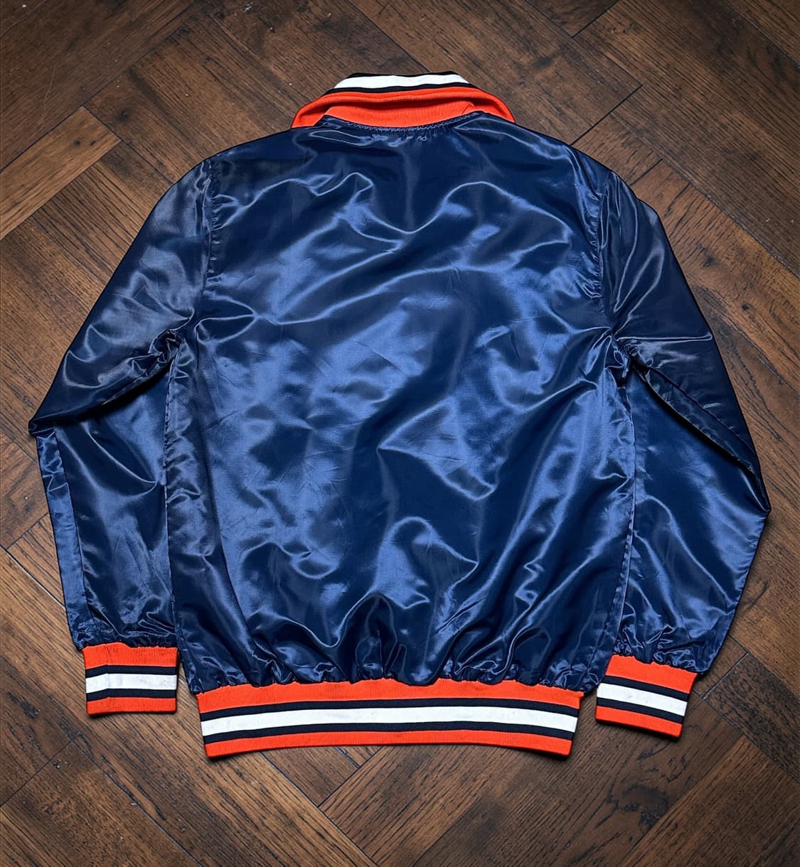 90s STARTER 디트로이트 타이거즈 새틴 풀집업 자켓 상품이미지4