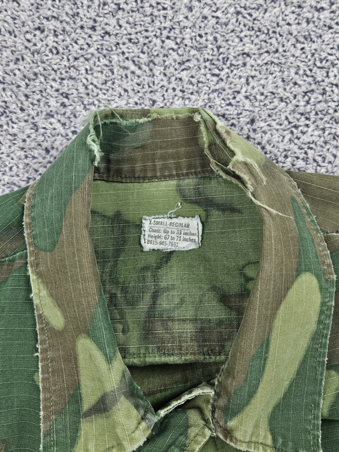 60's US ARMY ERDL 컴뱃 퍼티그 자켓 (XS)/ 10529 상품이미지8