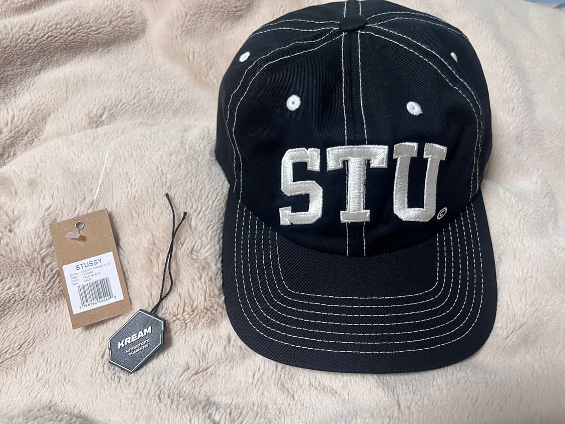 스투시 STU 스트랩백 블랙 상품이미지1