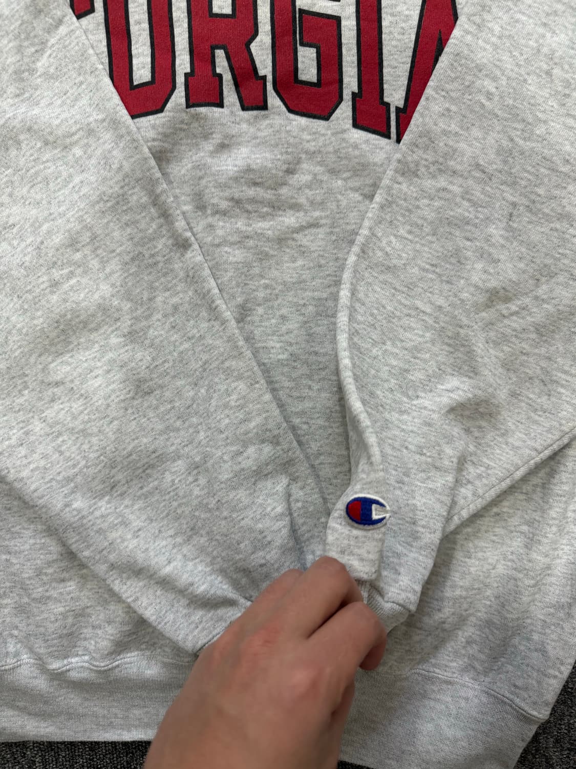 90s 빈티지 챔피온 멜란지 그레이 스웻 L 웨어하우스 러셀  상품이미지5