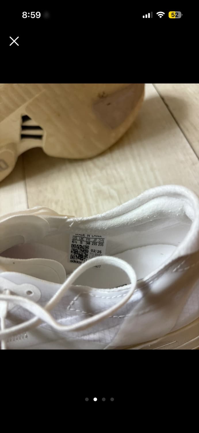 아디다스 아디제로 화이트 운동화 Lightstrike Pro 235 상품이미지2