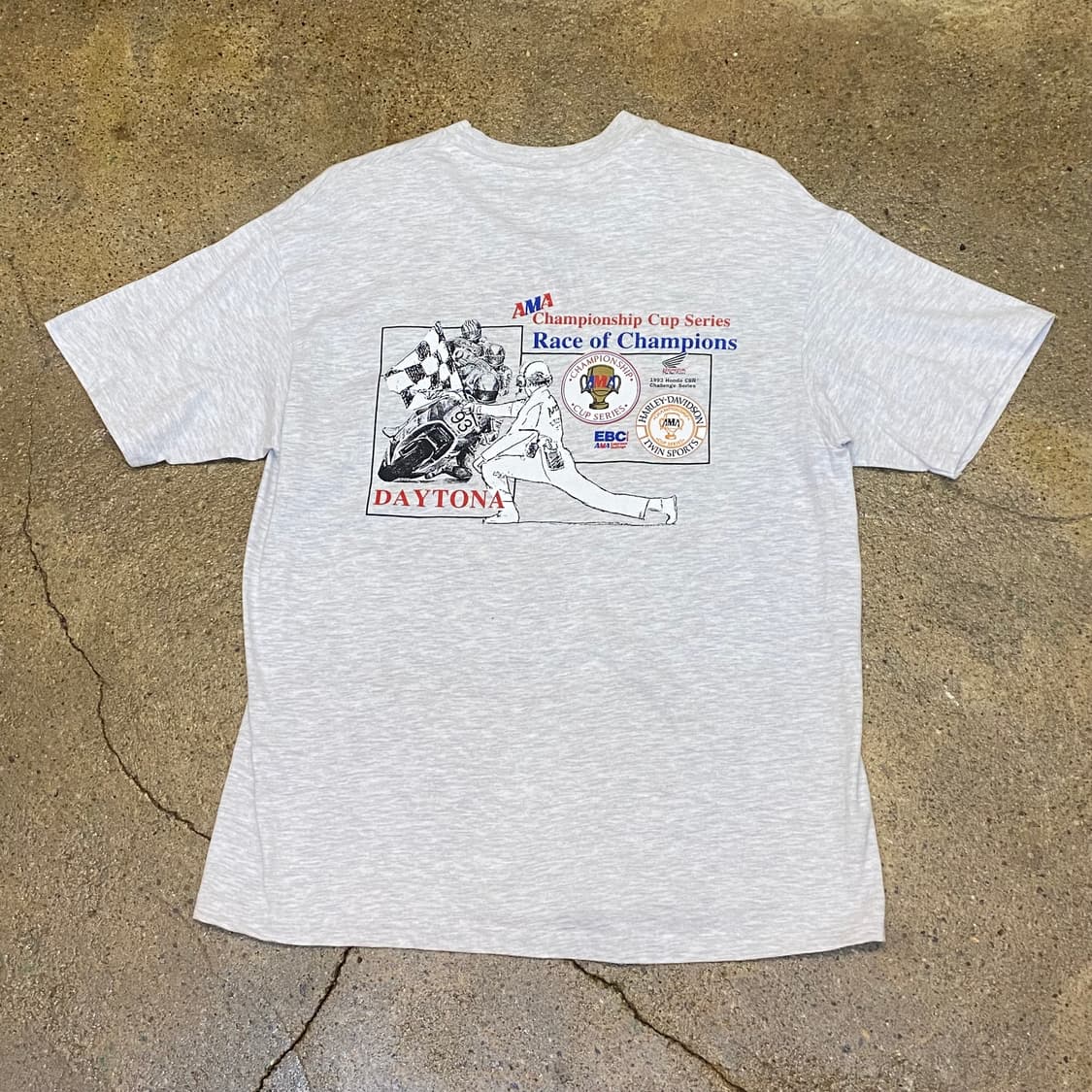 미국 빈티지 AMA 레이싱 챔피언 데이토나 반팔티 상품이미지1