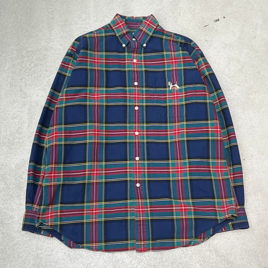 랄프로렌 도그자수 체크셔츠 s10824 상품이미지1