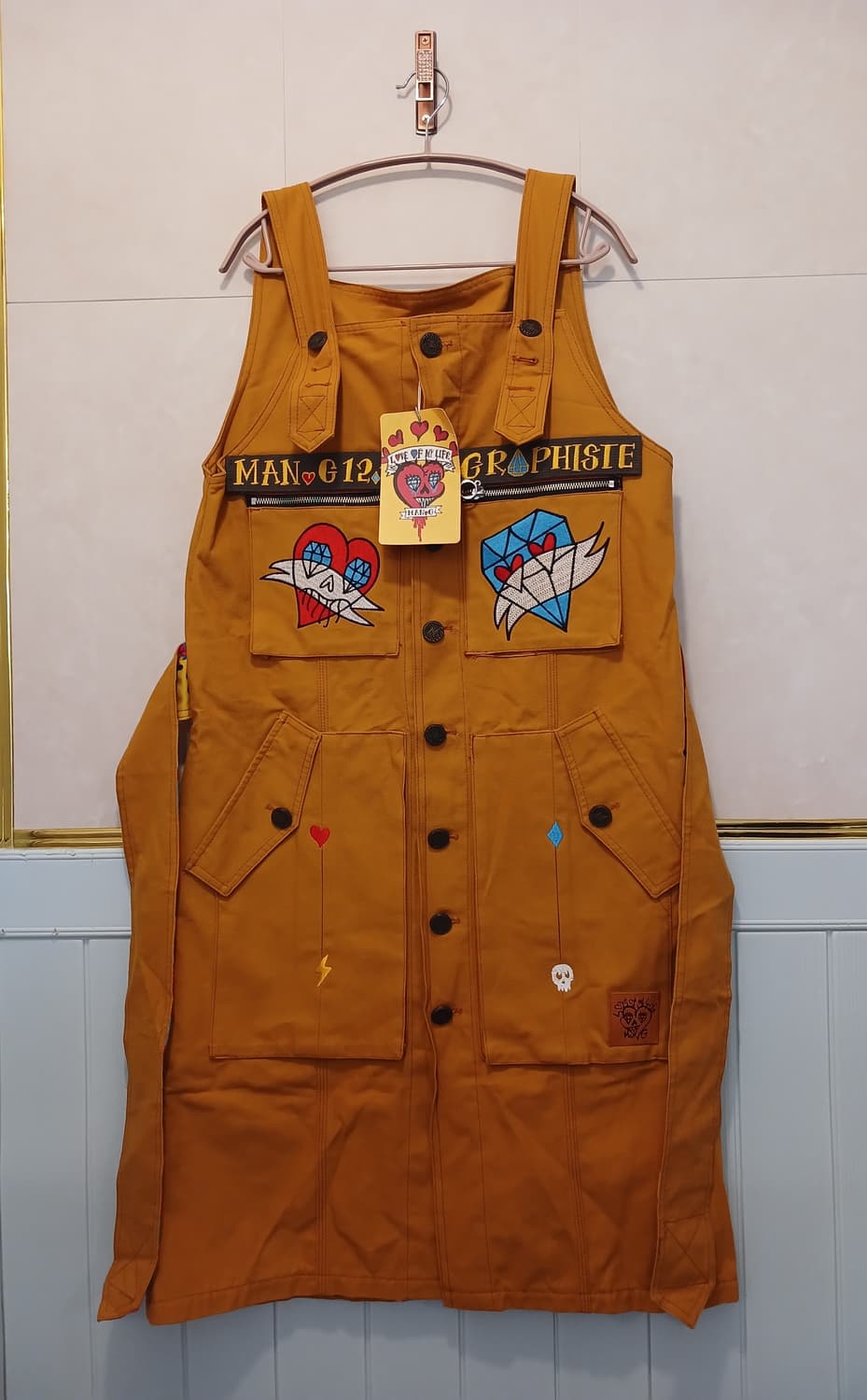 그라피스트만지 정품 여성 멜빵 치마 free 사이즈 상품이미지2