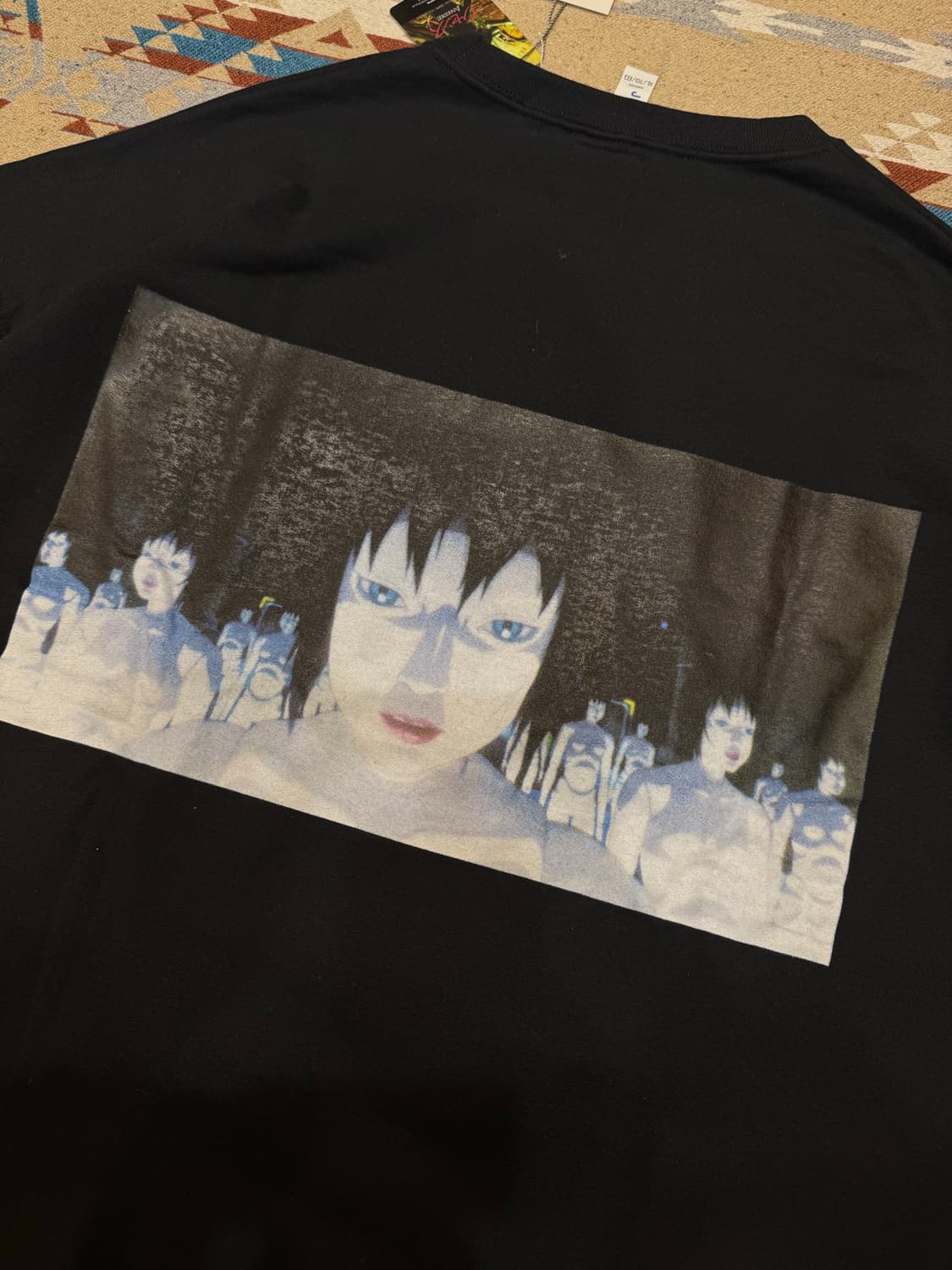 [XL] 와코마리아 x 고스트쉘 맨투맨 블랙  상품이미지6