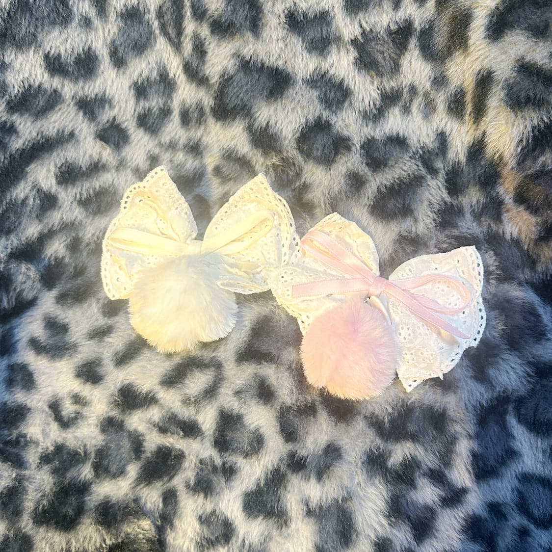 빈티지 리본 폼폼이 키링 히메갸루 로걀 라떼 헤이세이 라떼갸루 리즈리사깔 상품이미지1