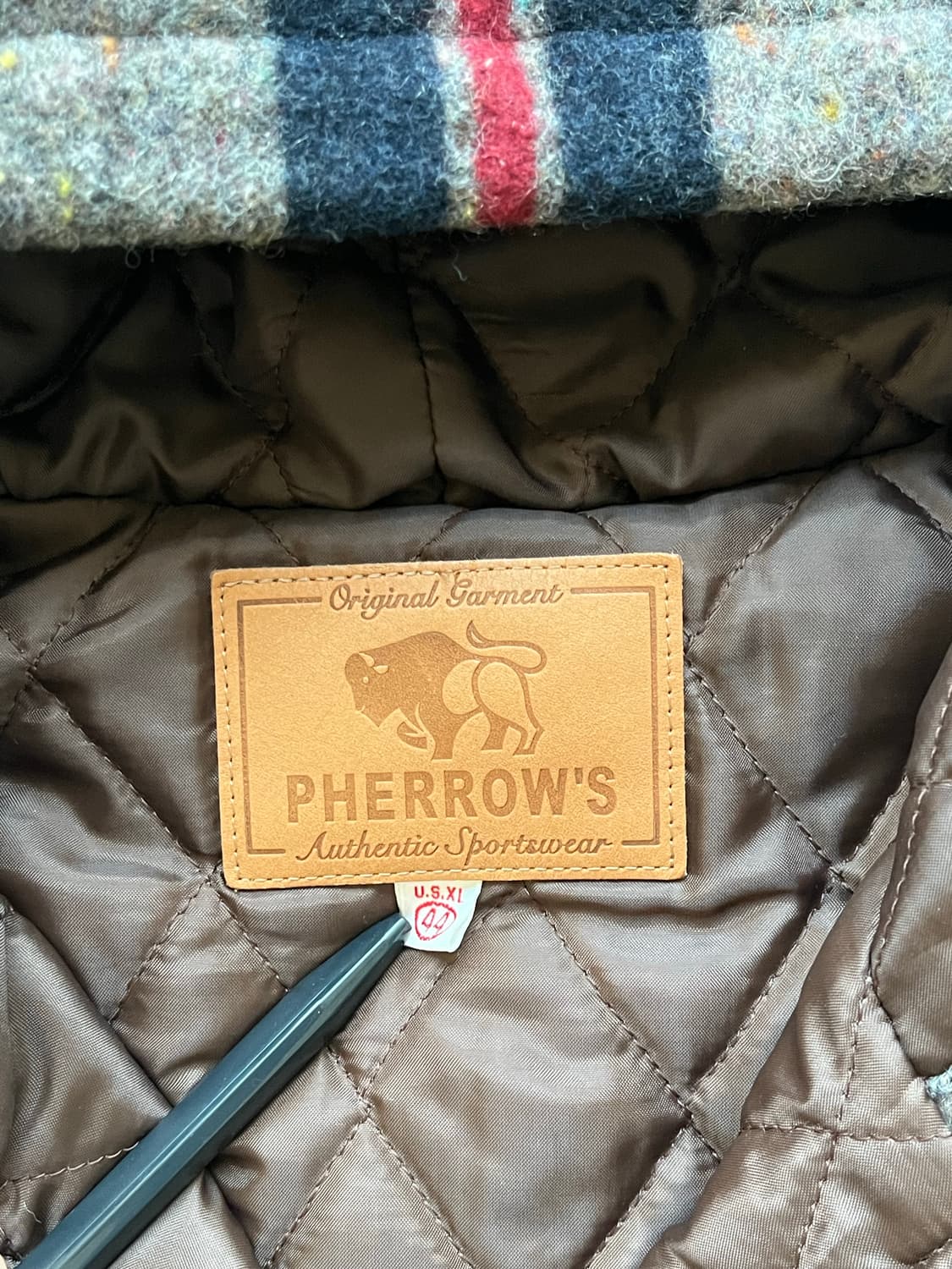 페로우즈 퀼팅 울 후드 집업 자켓 (105) 상품이미지9