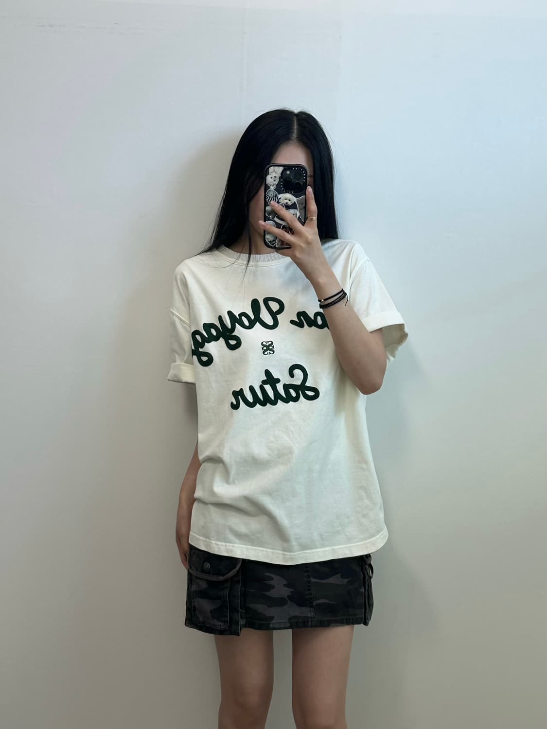 세터 자수 보야지 반팔 티셔츠 상품이미지1