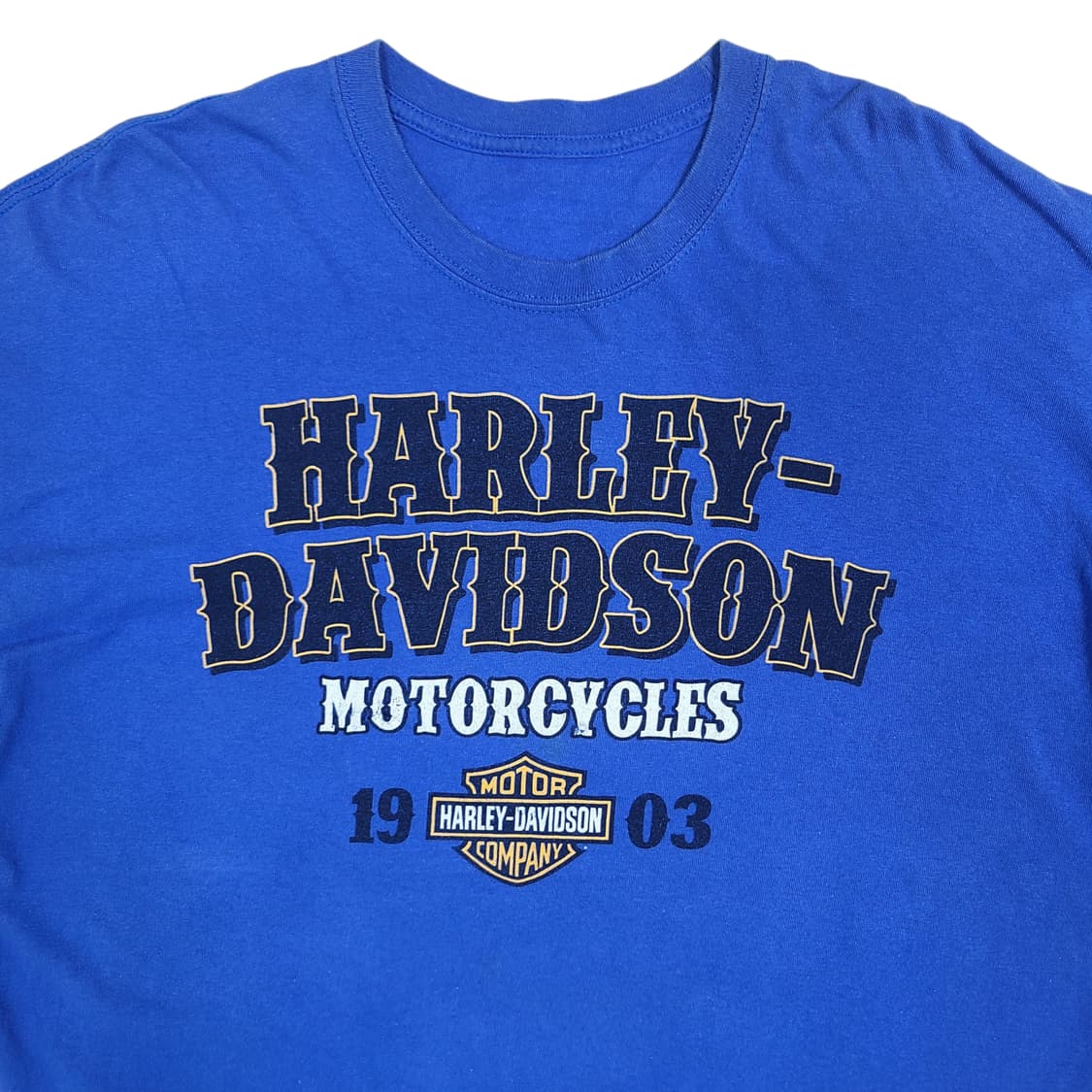 Harley-Davidson 블루 반팔 티셔츠 상품이미지4